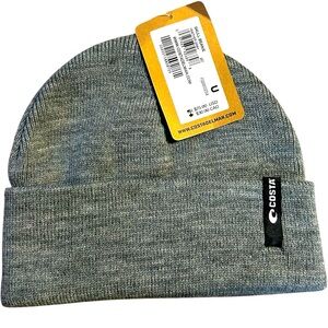 🆕 NWT Unisex Costa Heather Gray Knit Skull Beanie